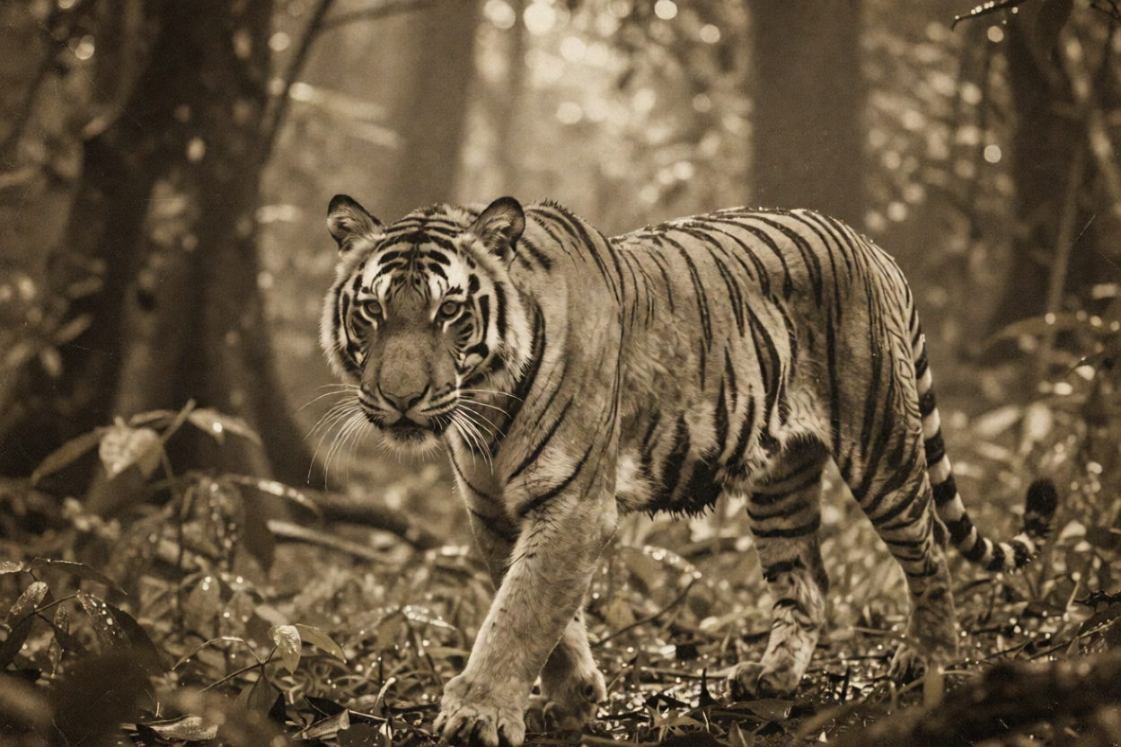 Vintage Photo of tiger